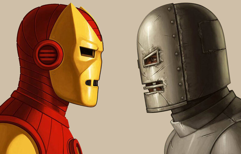 Iron Man Facing Iron Monger