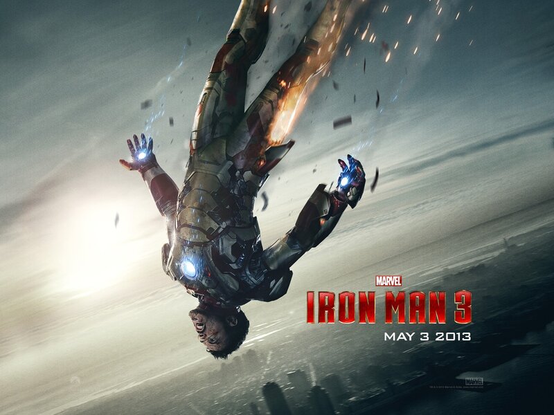 Iron Man falling from sky