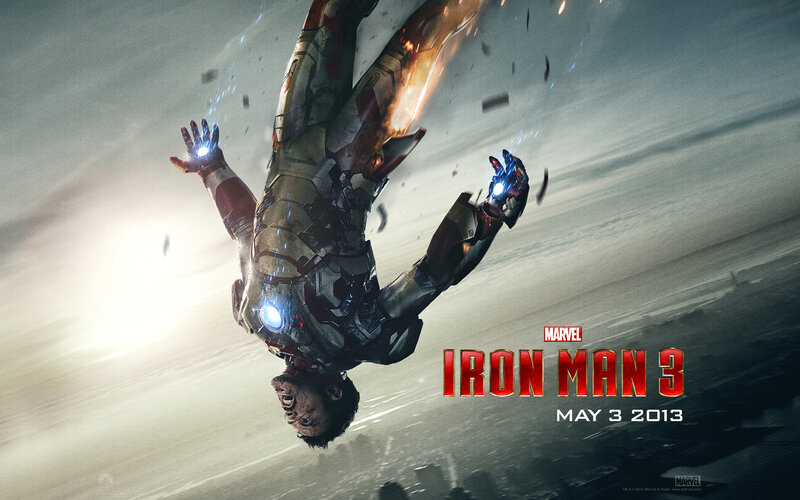 Iron Man Falling — Red