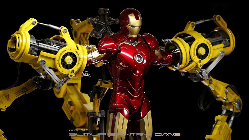 Iron Man Figure with Weapons