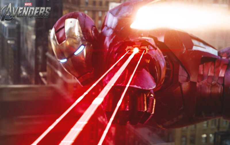 Iron Man Firing Repulsors — Red