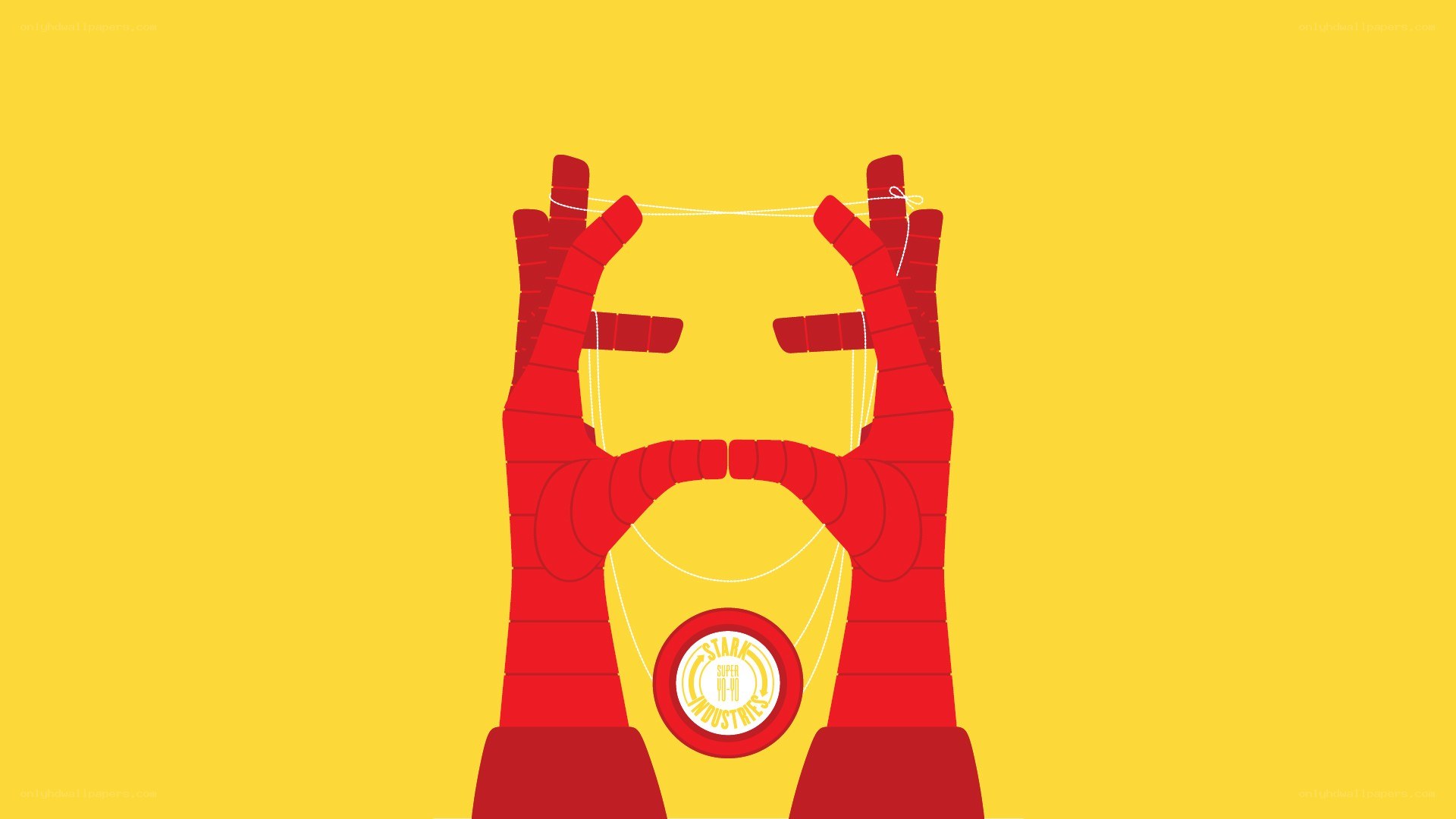 Iron Man hands forming mask