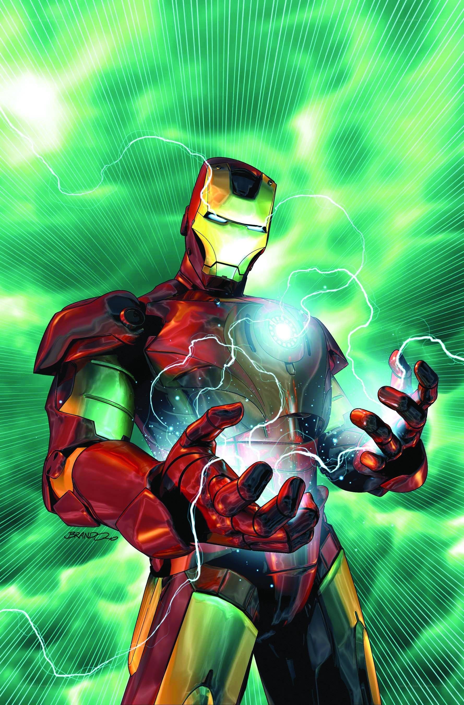 Iron Man harnessing energy