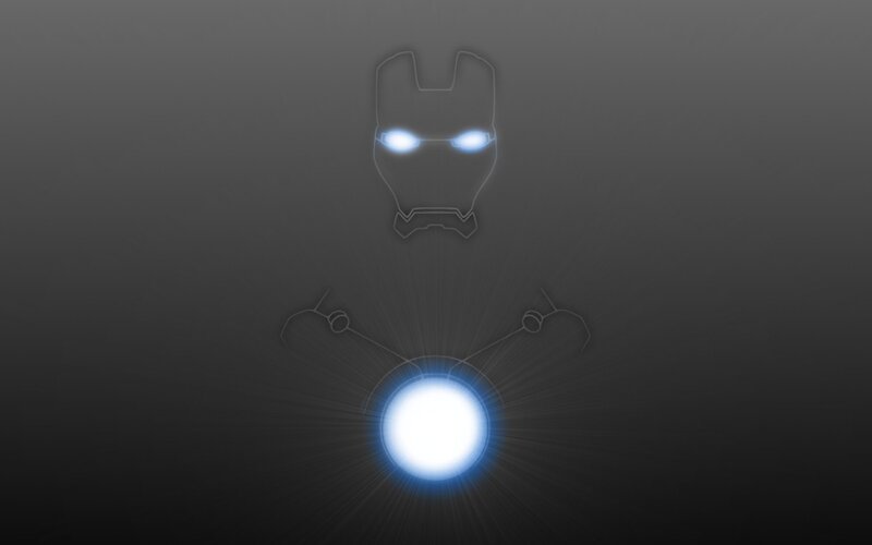 Iron Man Helmet and Arc Reactor