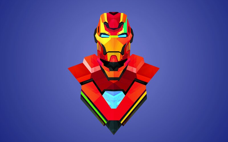 Iron Man Helmet and Chest — Red