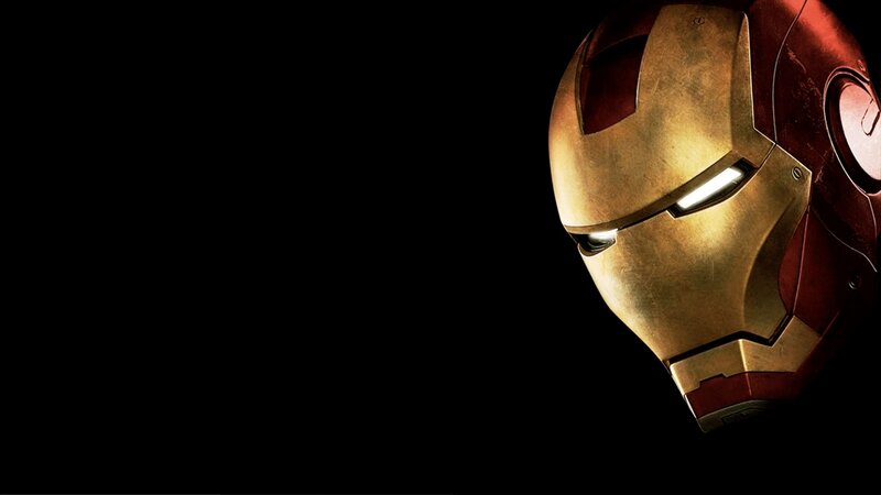 Iron Man Helmet — Black, Dramatic, Digital Art, Eyes