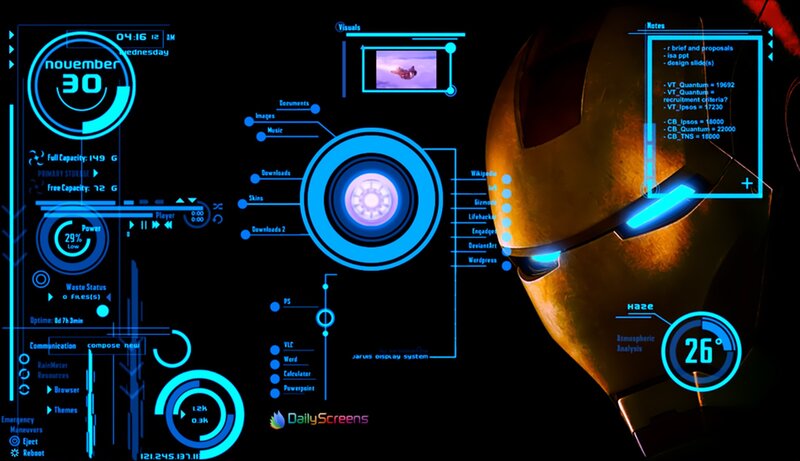 Iron Man Helmet — Black, Technological, Night