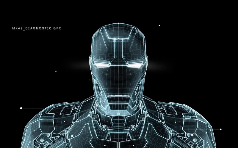 Iron Man Helmet — Black, Technological