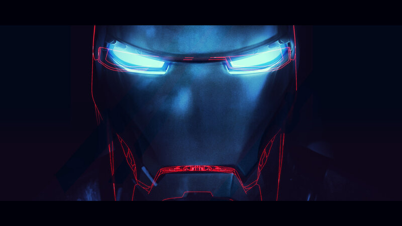 Iron Man Helmet — Blue