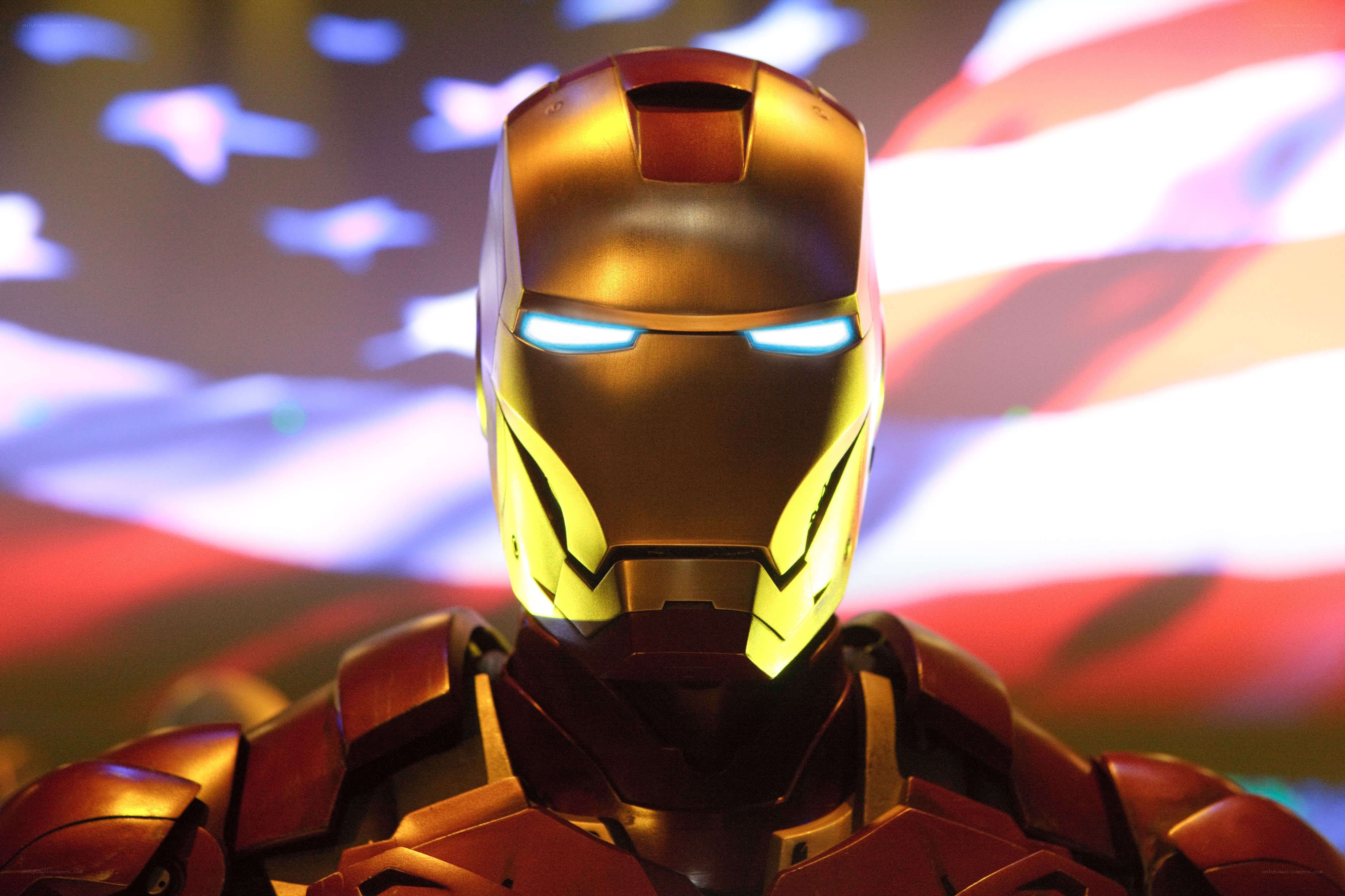 Iron Man helmet close-up