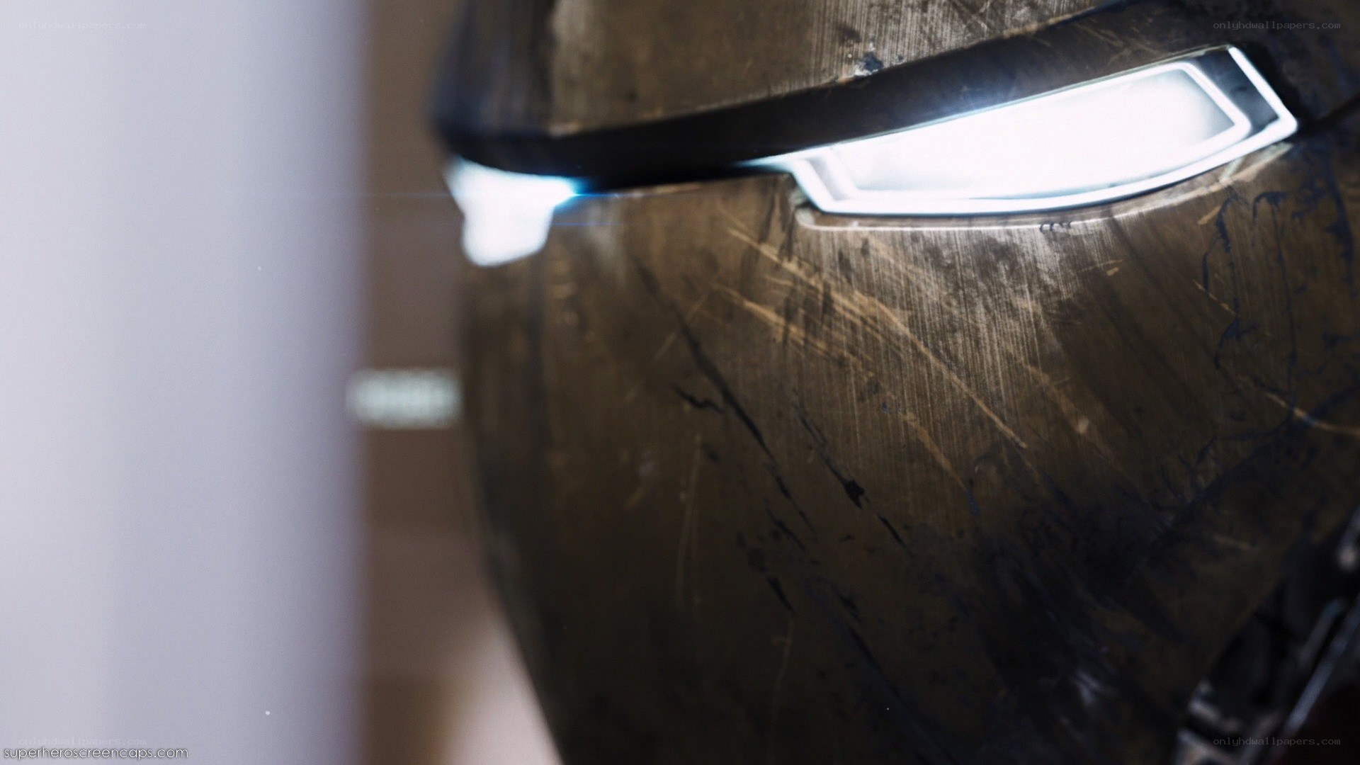 Iron Man helmet close-up