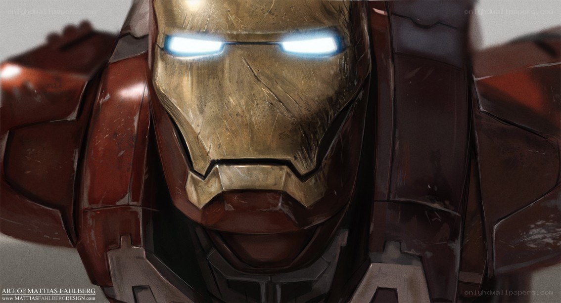 Iron Man helmet close-up