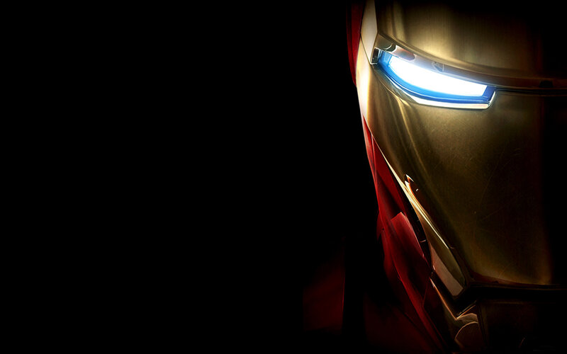 Iron Man helmet close-up