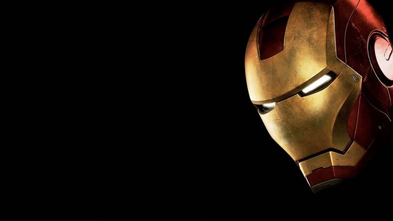 Iron Man Helmet — Gold, Dramatic, 3d Render