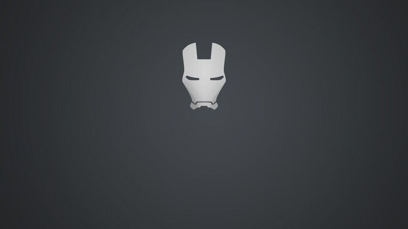 Iron Man Helmet — Gray, Neutral