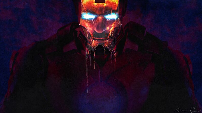 Iron Man helmet melting