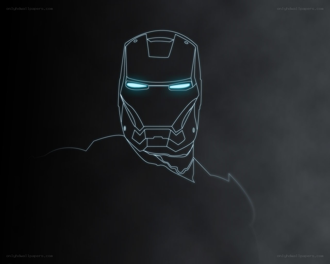 Iron Man helmet outline
