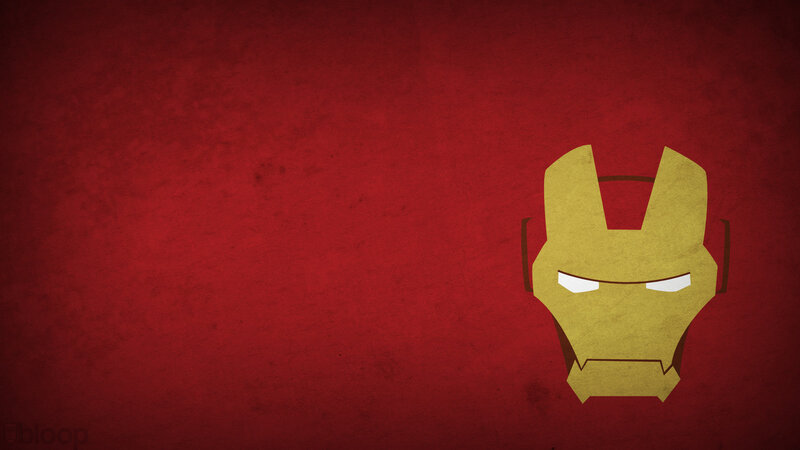 Iron Man Helmet — Red, Dramatic, Minimalist