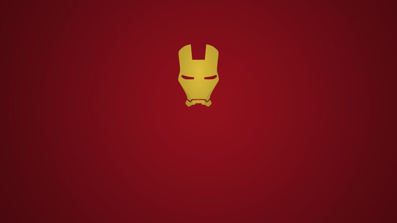 Iron Man Helmet — Red, Simple