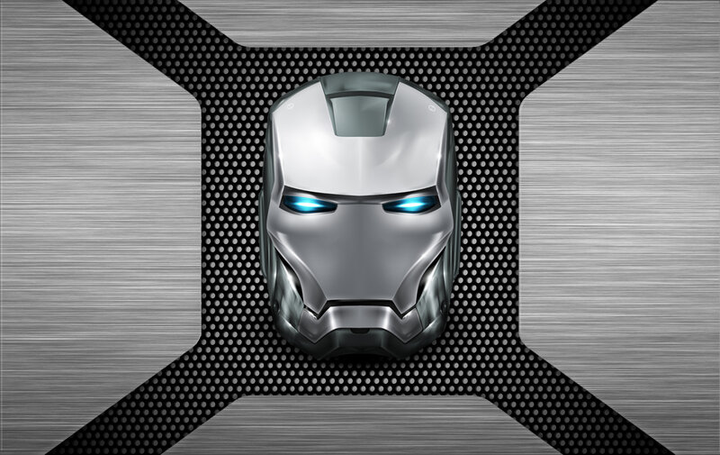 Iron Man Helmet — Silver