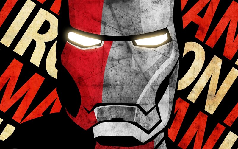 Iron Man Helmet — Text