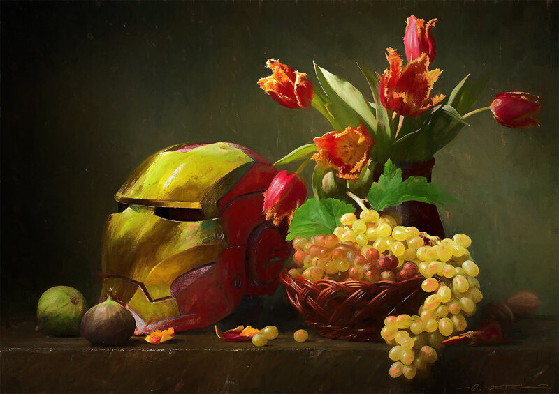 Iron Man Helmet with Fruit