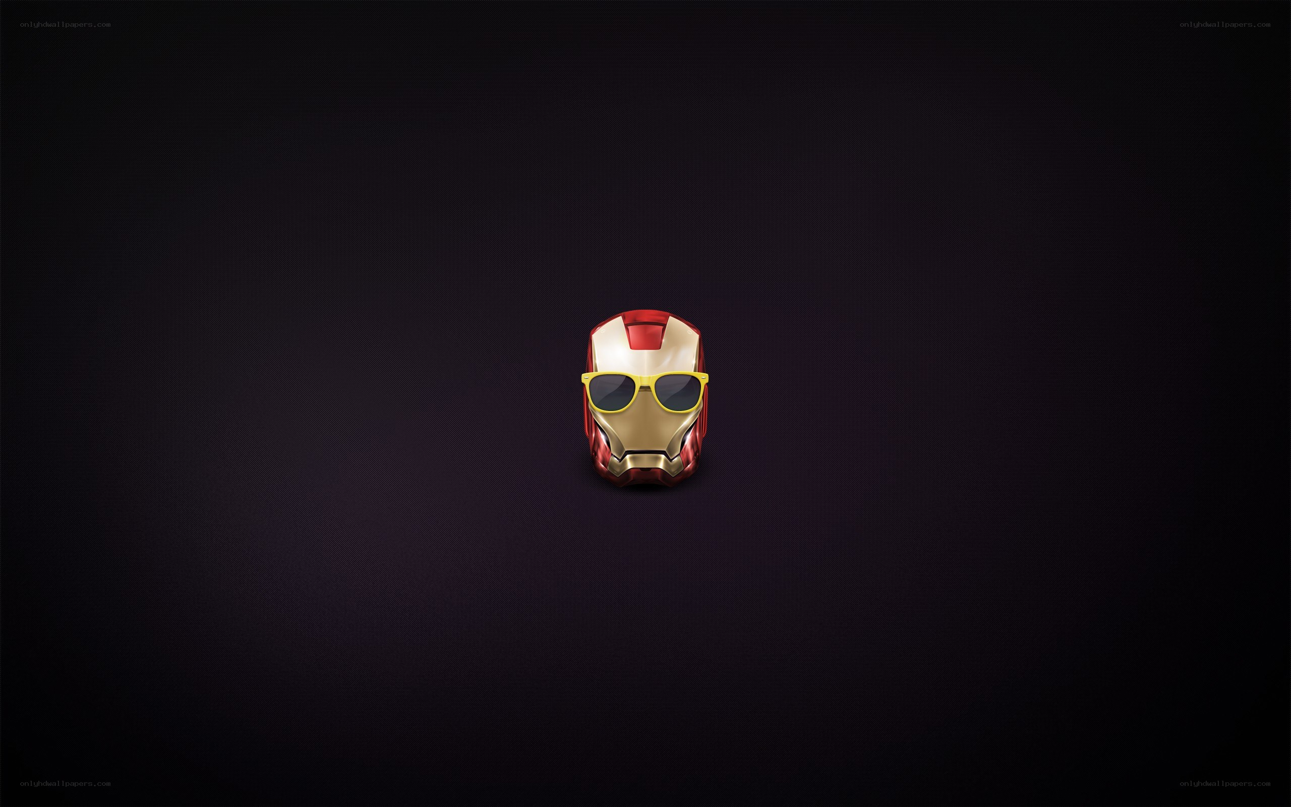 Iron Man helmet with sunglasses