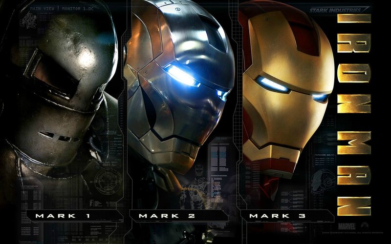 Iron Man Helmets — Black, Dramatic, Digital Art, Helmet, Armor