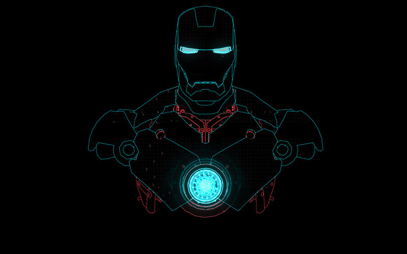 Iron Man hologram design