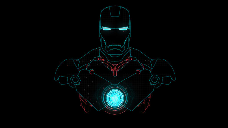 Iron Man hologram design