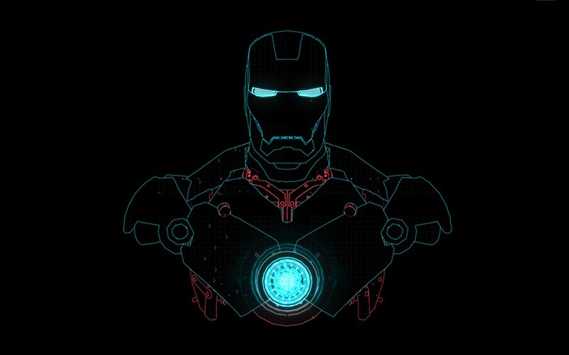Iron Man hologram design