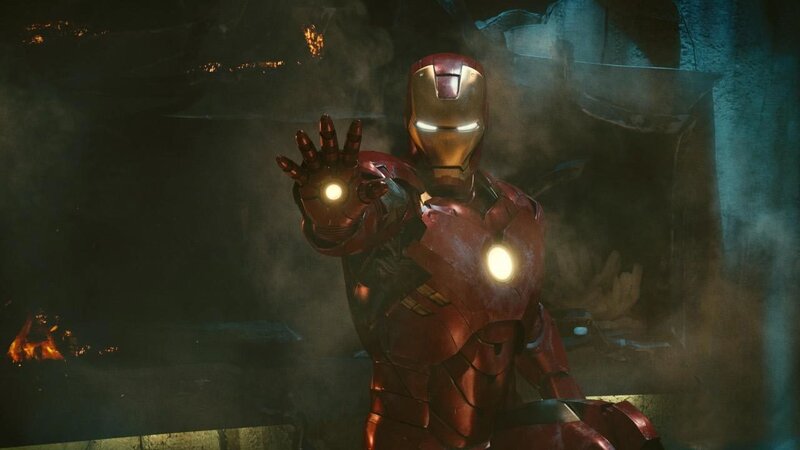 Iron Man in a smoky environment