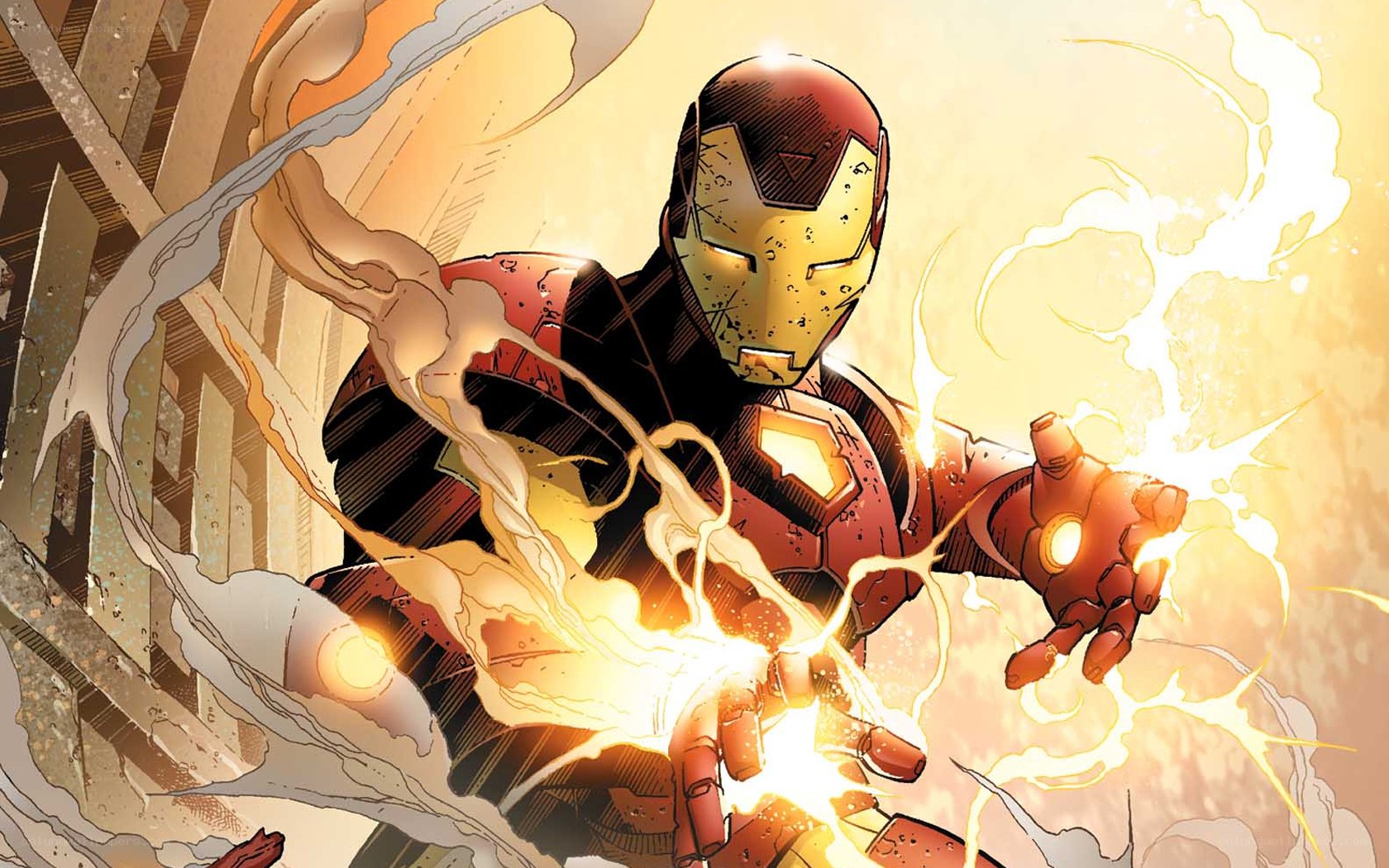 Iron Man in action