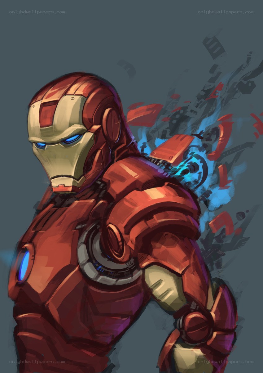 Iron Man in action