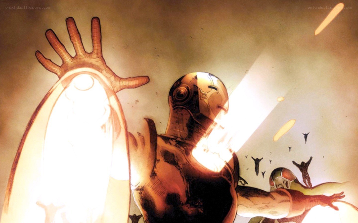 Iron Man in action