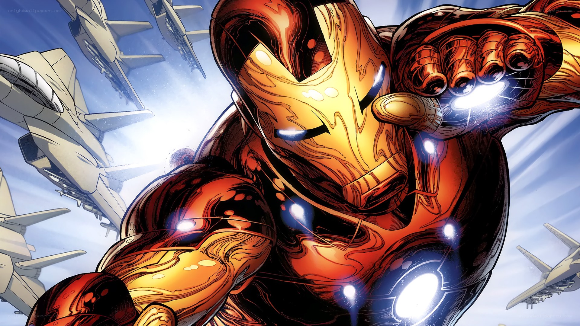 Iron Man in action