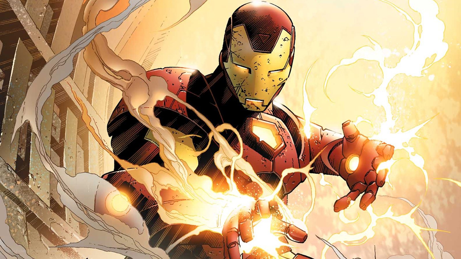 Iron Man in action