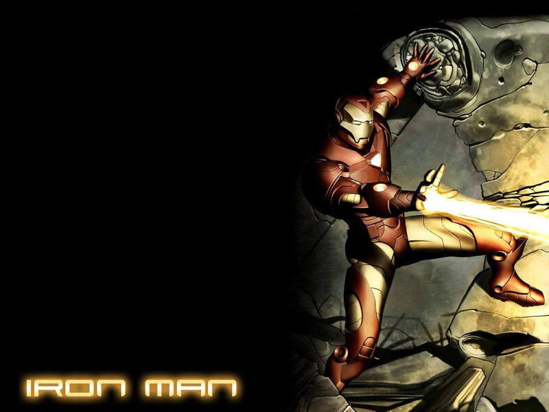 Iron Man in action