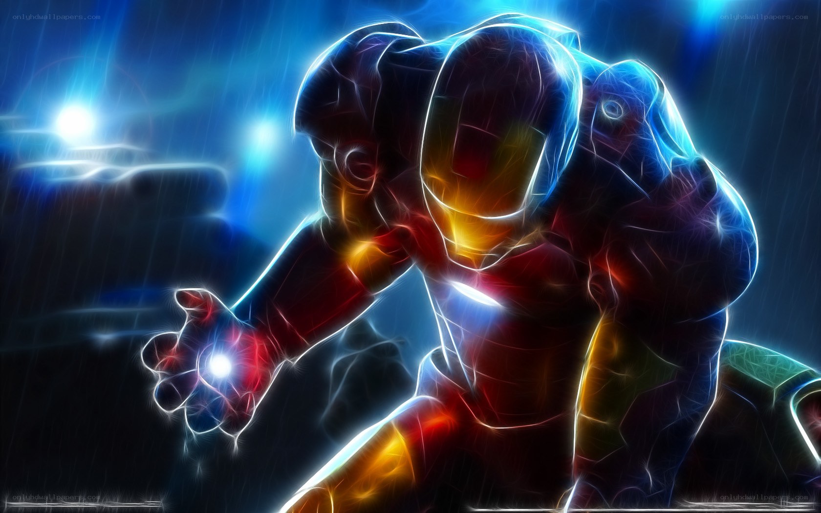 Iron Man in action