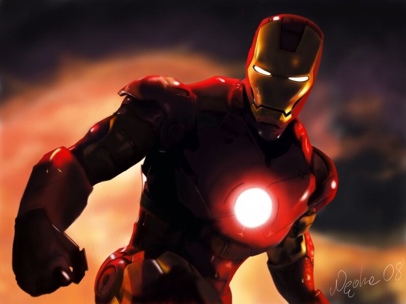 Iron Man in action