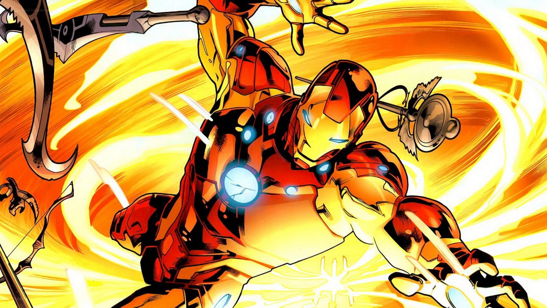 Iron Man in action