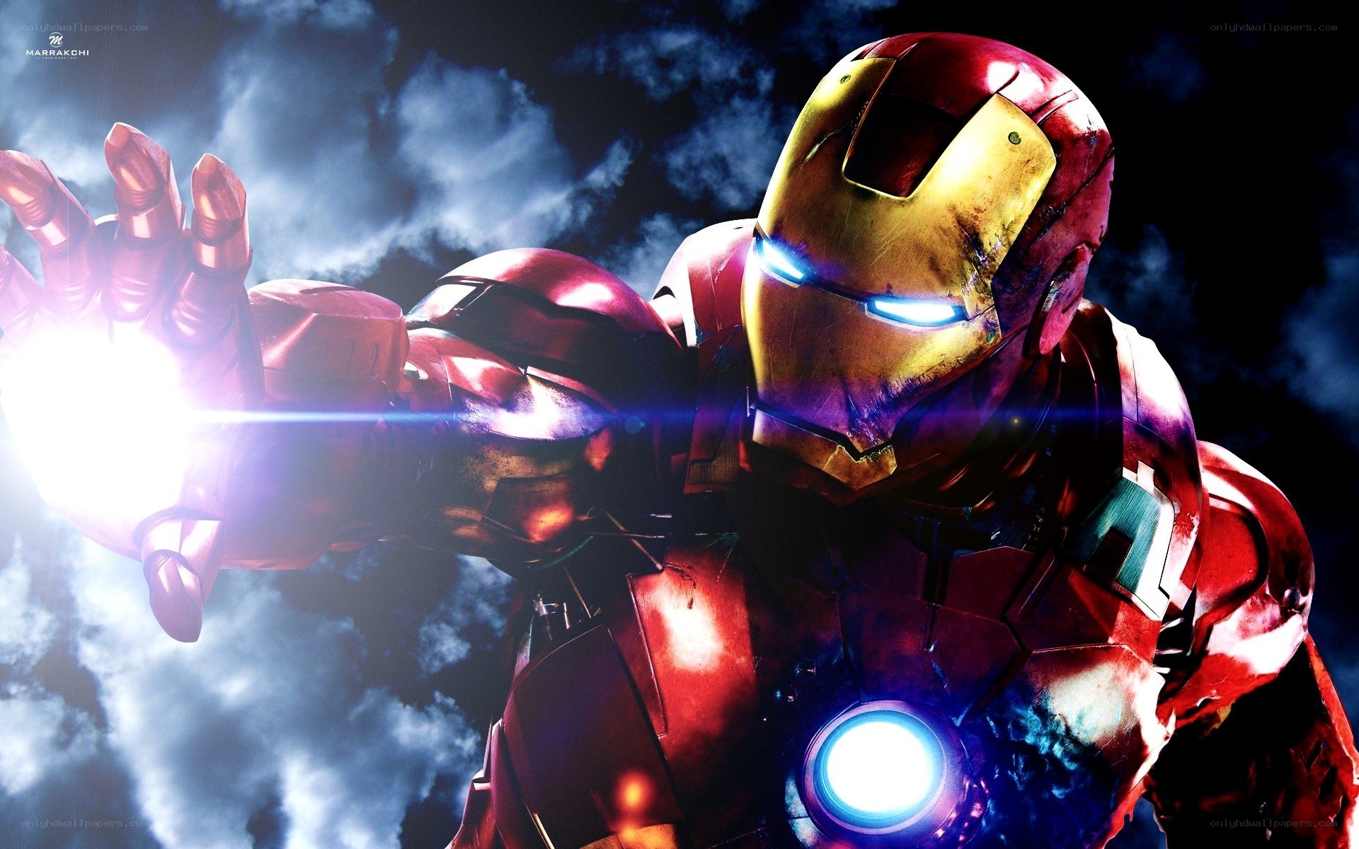 Iron Man in action