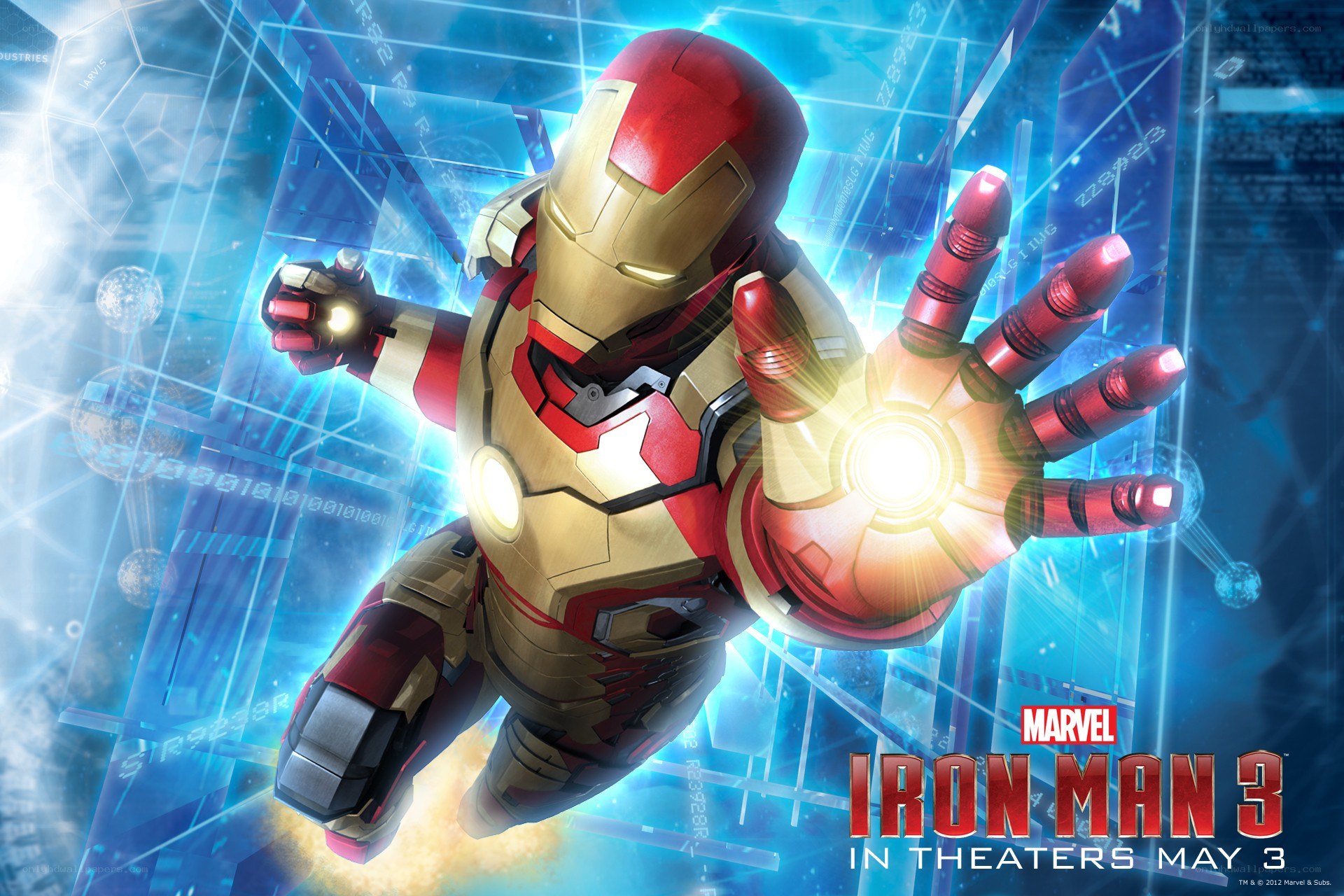 Iron Man in action
