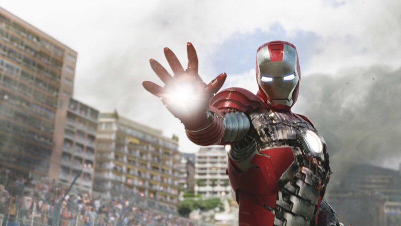 Iron Man in action