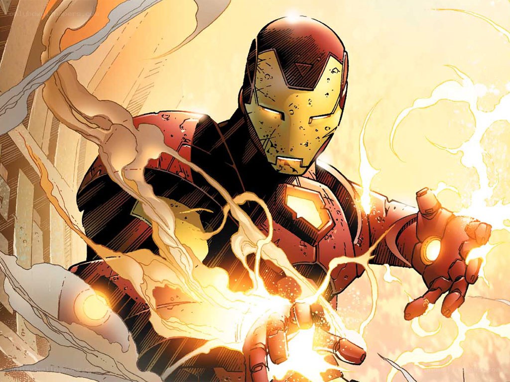 Iron Man in action