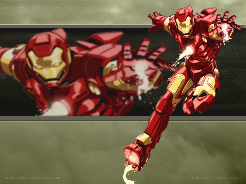 Iron Man in action