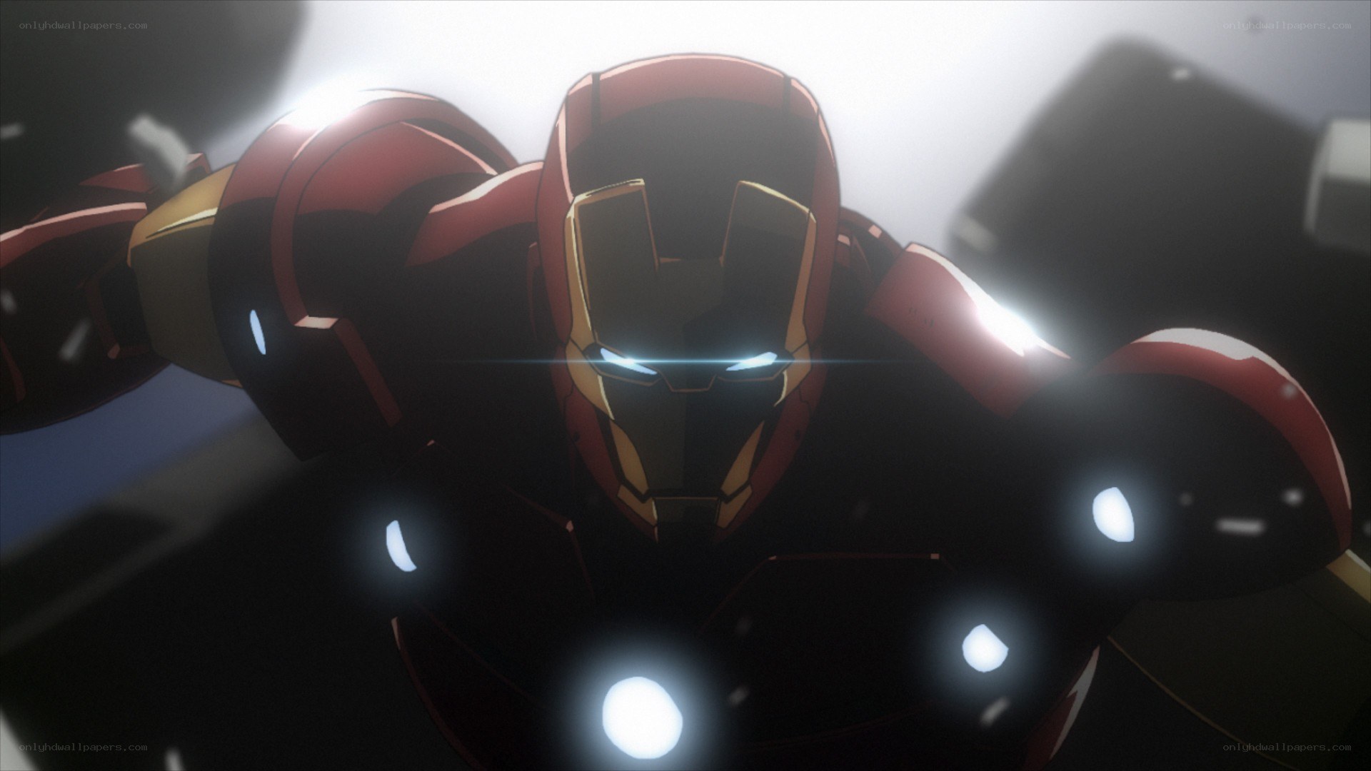 Iron Man in animated style