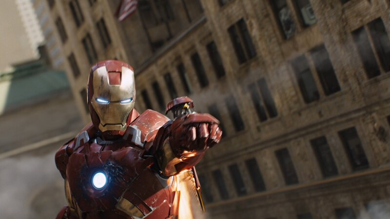Iron Man in Armor — Red, Dramatic, Afternoon, 3d Render