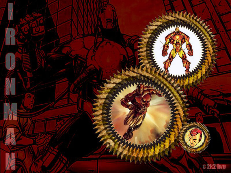 Iron Man in Armor — Red, Dramatic, Comic