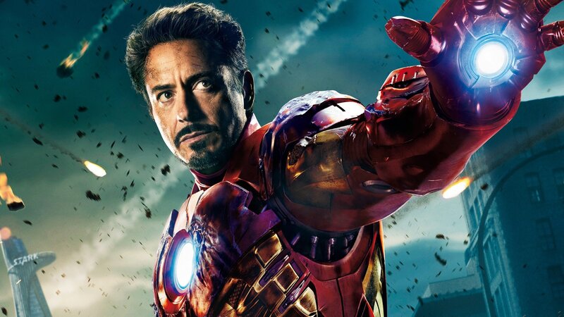 Iron Man in Armor — Red, Dramatic, Photograph, Explosion